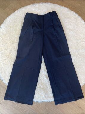 Ann Taylor Black Wide-Leg Trousers